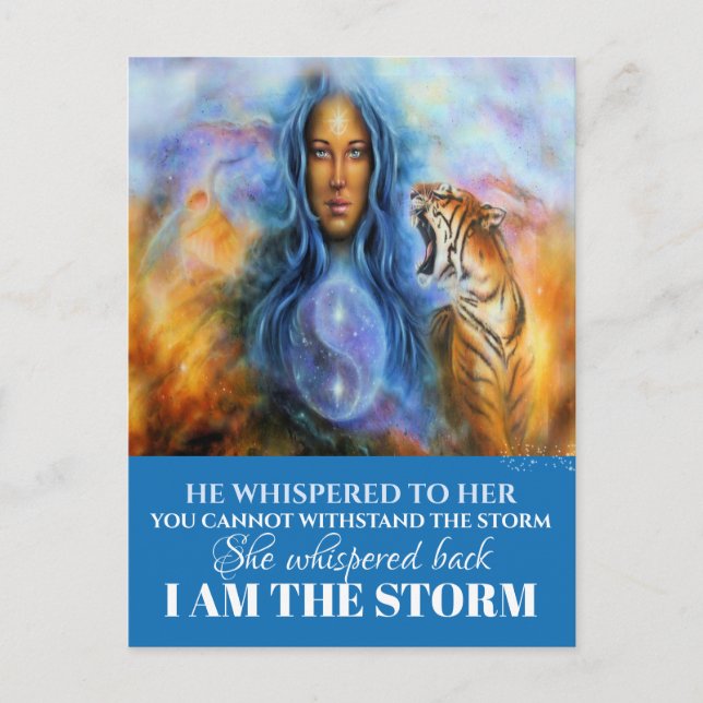 I AM THE STORM POSTCARD (Front)