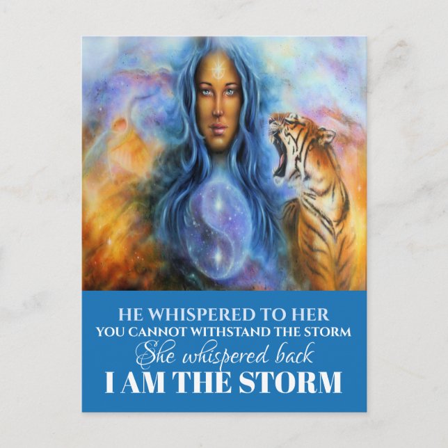I AM THE STORM POSTCARD (Front)