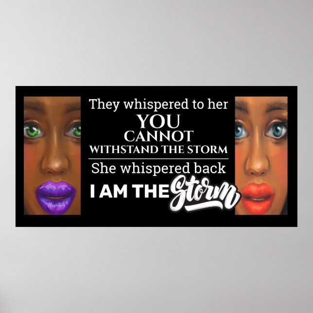 I Am The Storm Poster (Front)