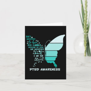 I Am The Storm Ptsd Stress Awareness Ribbon Butter Card