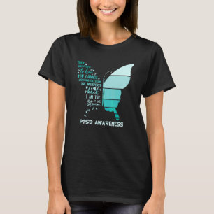 I Am The Storm Ptsd Stress Awareness Ribbon Butter T-Shirt