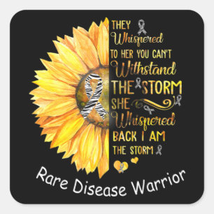 I am the Storm Rare Disease Warrior T-Shirt38 Square Sticker