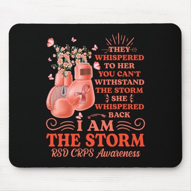 I am the storm RSD CRPS Awareness Boxing Gloves Bu Mouse Pad (Front)