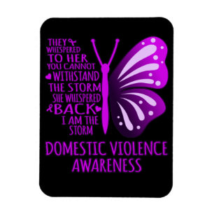 I Am The Storm Support Domestic Violence Awareness Magnet