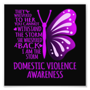 I Am The Storm Support Domestic Violence Awareness Photo Print