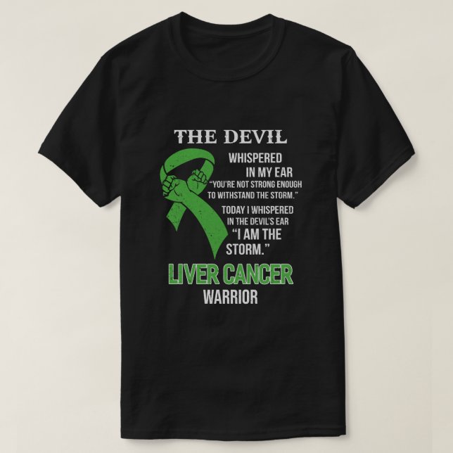 I Am The Storm Support Liver Cancer Awareness T-Shirt (Design Front)