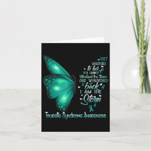 I Am The Storm Tourette Syndrome Awareness Butterf Card