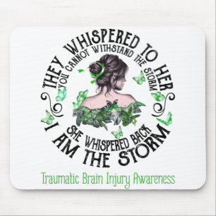 I Am The Storm Traumatic Brain Injury Awareness Mouse Pad
