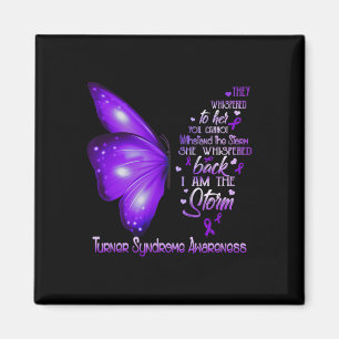 I Am The Storm Turner Syndrome Awareness Butterfly Magnet