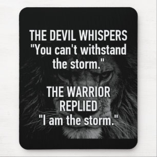 I Am The Storm, Workout, Inspiration, Motivational Mouse Pad