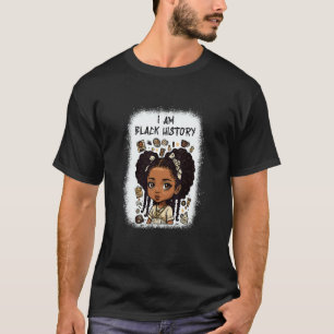 I Am The Strong African Queen girls Black History  T-Shirt