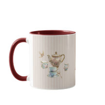 I am the Tea Inspired Coffee Mug – Taupe Monogram