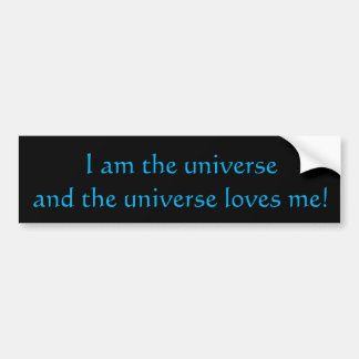 I Am The Universe Bumper Sticker