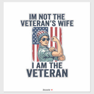 I Am the Veteran Patriotic Woman Veteran Design_1