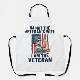 I Am the Veteran Patriotic Woman Veteran Design_1 Apron