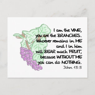 I am the vine, you are the branches Post Cards