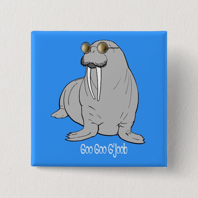 I am the Walrus 15 Cm Square Badge (Front)