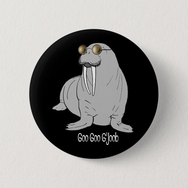 I am the Walrus 6 Cm Round Badge (Front)
