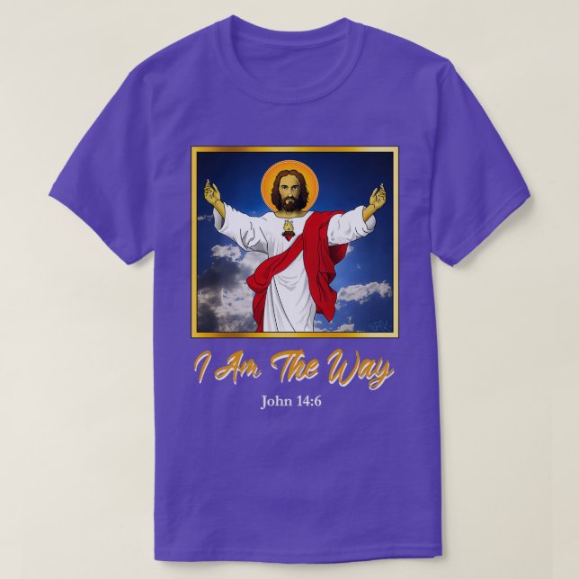 I am The Way Jesus v1 2 T-Shirt (Design Front)