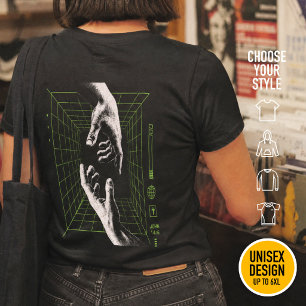 I am the Way John 14:6 Grid Christian Cyberpunk T-Shirt