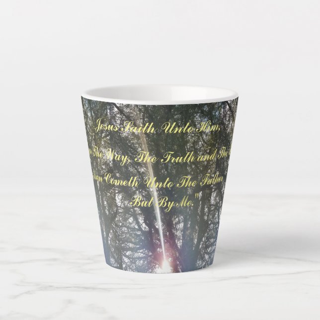 "I Am The Way, The Truth and The Life" Latte Mug (Front)