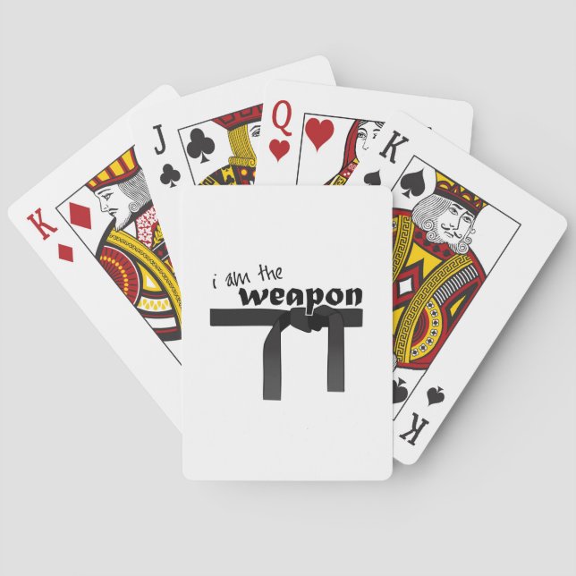 I Am The Weapon Playing Cards (Back)