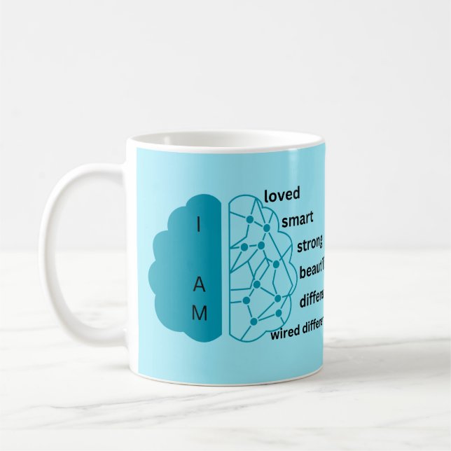 I AM Tourette's syndrome mug (Left)