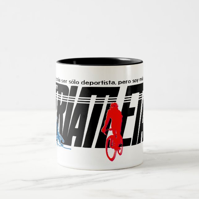 I am triathlete Two-Tone coffee mug (Center)