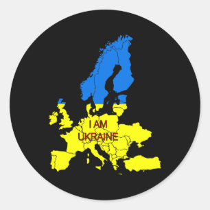 I Am Ukraine Classic Round Sticker