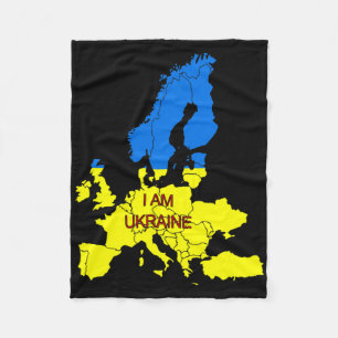 I Am Ukraine Fleece Blanket
