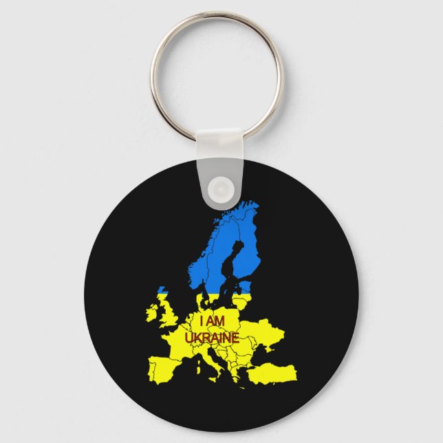 I Am Ukraine  Key Ring (Front)