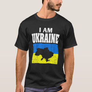 I Am Ukraine Stand With Ukraine Ukrainian Cust T-Shirt