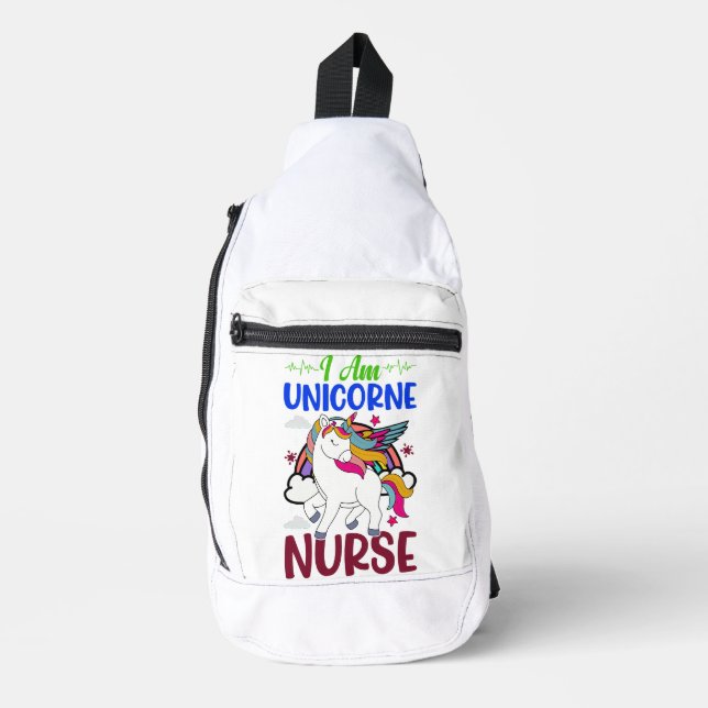 I AM UNICORNE NURSE SLING BAG (Front)