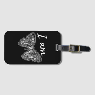 I Am Unique Strong Law of Attraction Positive Affi Luggage Tag