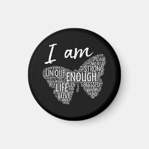 I Am Unique Strong Law of Attraction Positive Affi Magnet