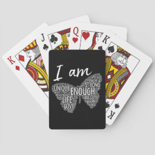 I Am Unique Strong Law of Attraction Positive Affi Playing Cards