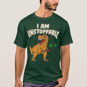 I Am Unstoppable TRex Funny Short Dinosaur Arms Jo T-Shirt