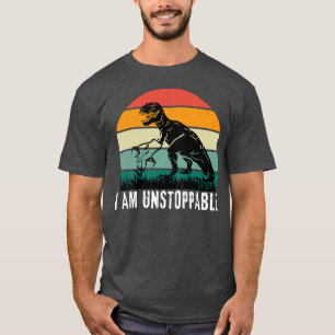 I am Unstoppable with Retro Sunset 5 T-Shirt