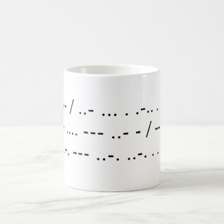I am useless without my coffee (Morse) Coffee Mug