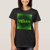 I Am Vegan Written With A Grassy Nature Texture