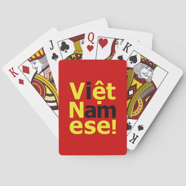 i am Việt Namese! Playing Cards (Back)