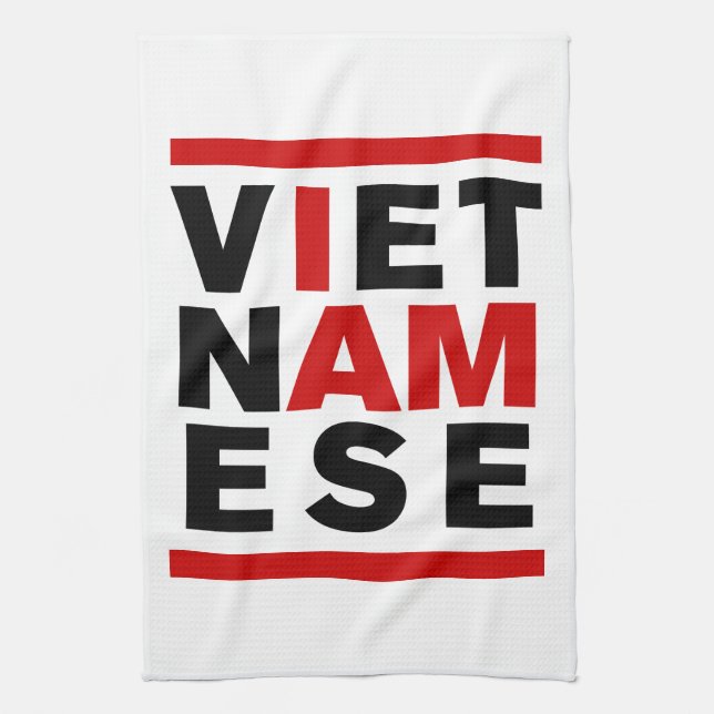 I AM VIETNAMESE TEA TOWEL (Vertical)