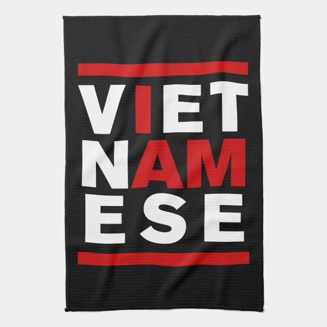I AM VIETNAMESE TEA TOWEL (Vertical)
