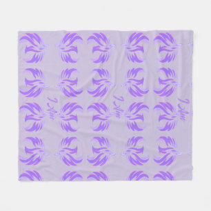 I Am Violet Flame Fire Bird Rising Fleece Blanket