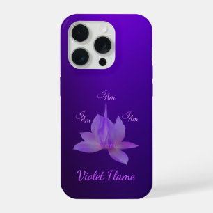 I Am Violet Flame With Lotus iPhone 15 Pro Case