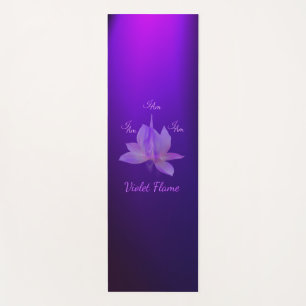 I Am Violet Flame With Lotus Yoga Mat