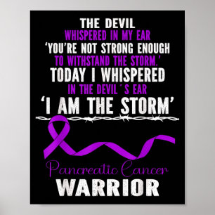 I Am Warrior _ Melanoma Awareness _ Skin Cancer Poster