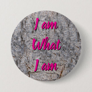 I am what I am any text 7.5 Cm Round Badge