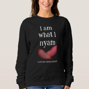 I AM WHAT I NYAM Love Sweet Potato Couples Sweatshirt
