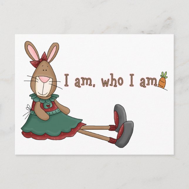 I Am Who I Am Postcard (Front)